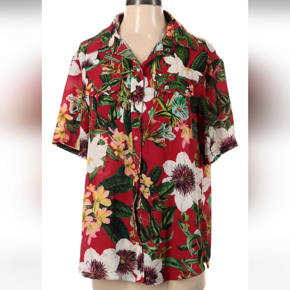 Sandrine Rose X‎ Free People Women's Floral shirt size small